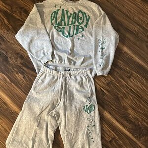Playboy grey sweatsuit